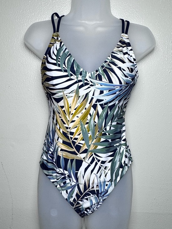 Hurley Other - Women’s' Tropical Leaf One-Piece Swimsuit - Navy & Green
